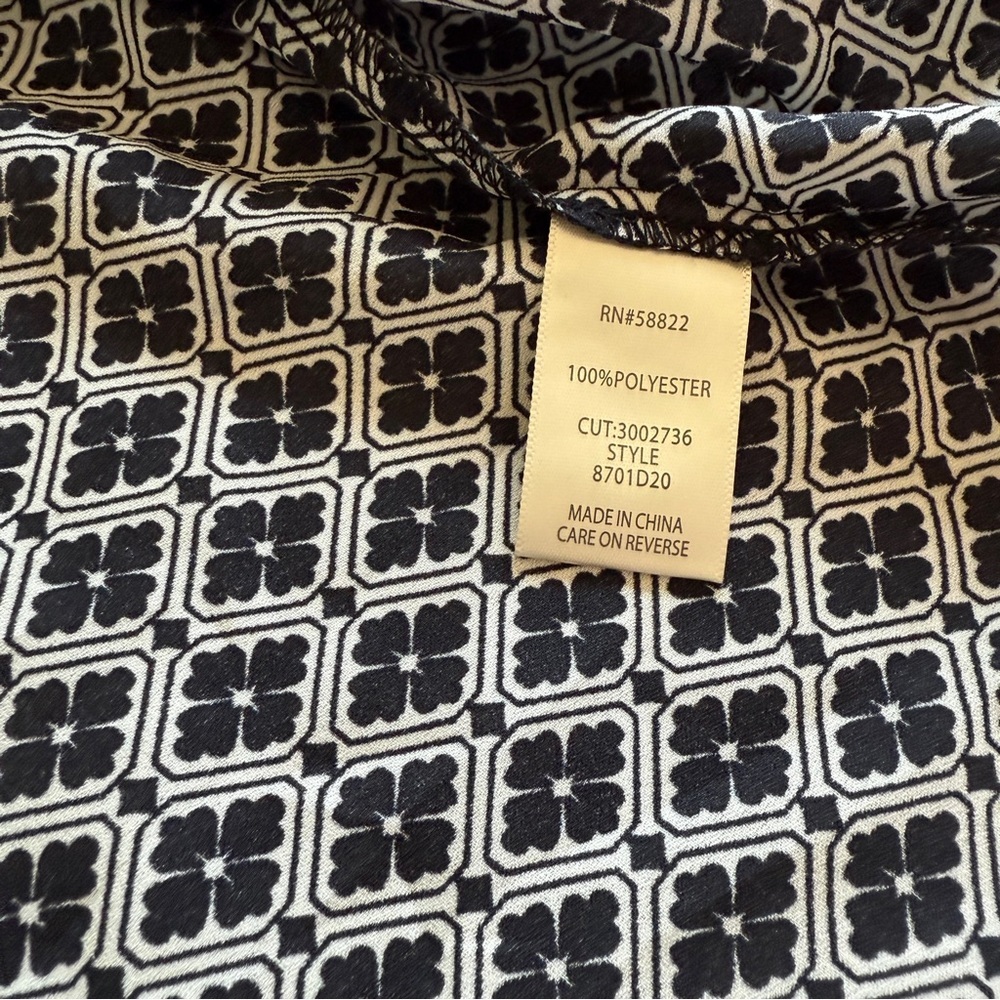 Max Studio Black & White Geometric Kimono Size L - Picture 4 of 8